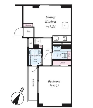 アーバイル目黒エピキュアの物件間取画像